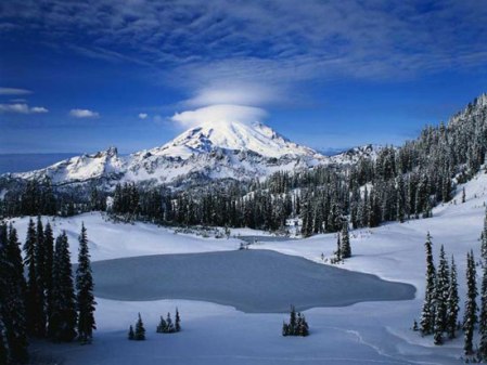 Beautiful Snow Mountain Scenery