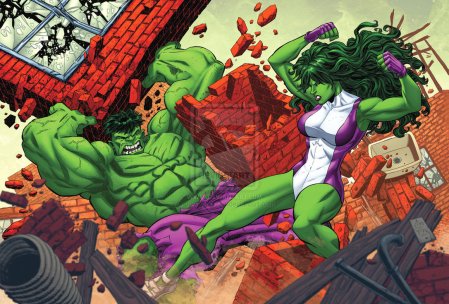 hulk_vs__she_hulk_by_bennyfuentes-d5kx4qc